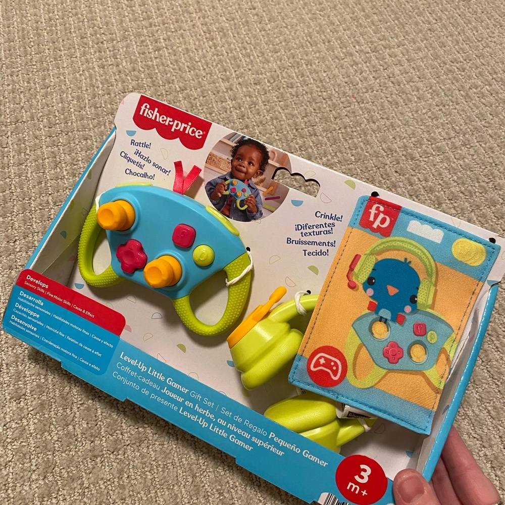 Fisher-Price Colorful Baby Toy Controller Gamer Set Headphones